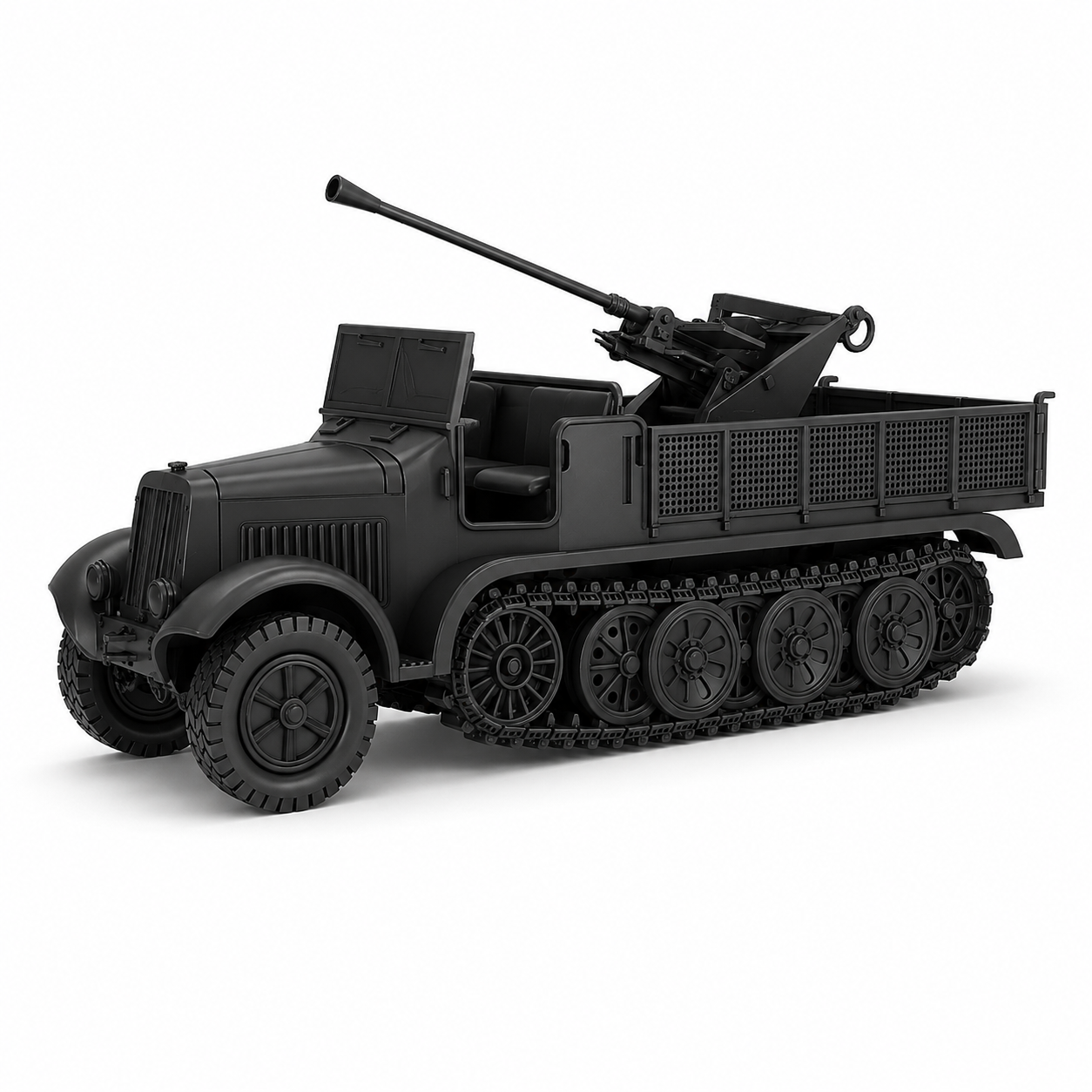 SSMODEL 1/56 Sd.Kfz.6/2 3.7cm Flak 36 Half-Track Resin Model Kit TSS0561530 — scale model kit