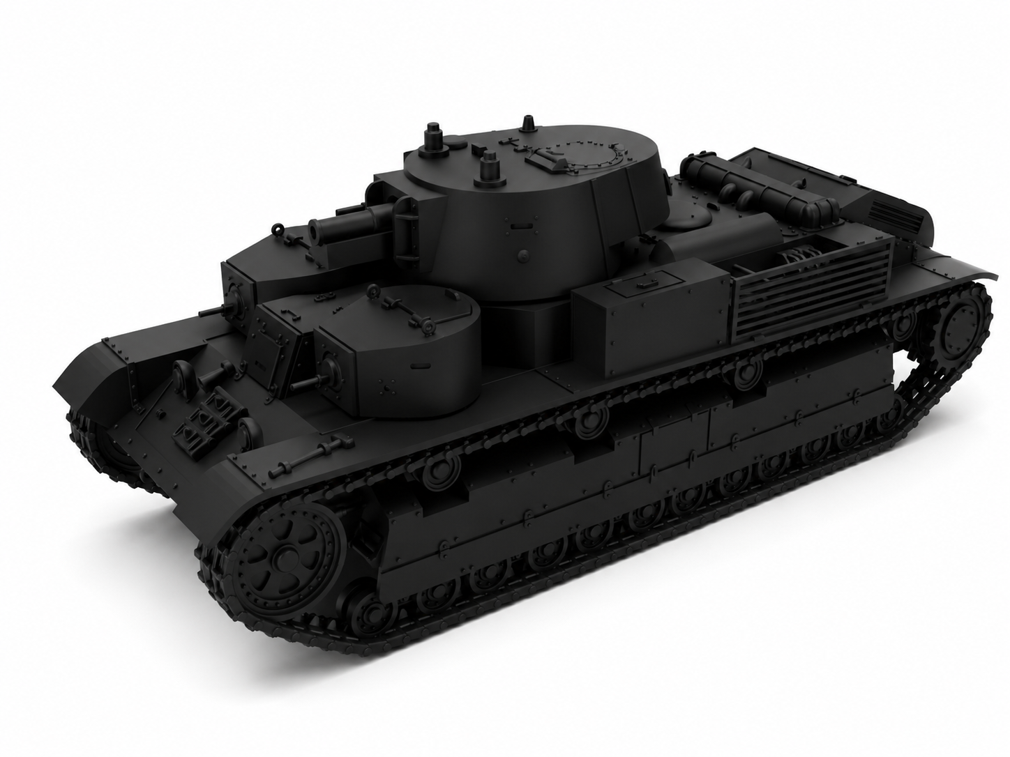 SSMODEL 1/56 T28 model 1940 with conical turret Resin MODEL KIT TSS0560977 — scale model kit