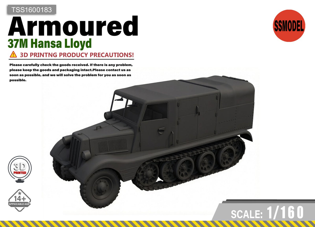 SSMODEL 1/160 37M Hansa Lloyd Resin Model Kit TSS1600183