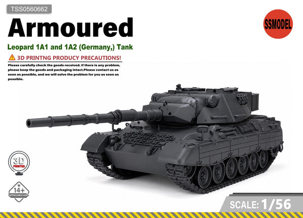 SSMODEL 1/56 Leopard 1A1 and 1A2 (Germany,) Tank Resin MODEL KIT TSS0560662