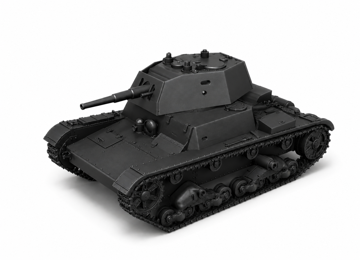 SSMODEL 1/56 T-26E v2 Soviet light tank Resin Model Kit TSS0560066 — detail view 2