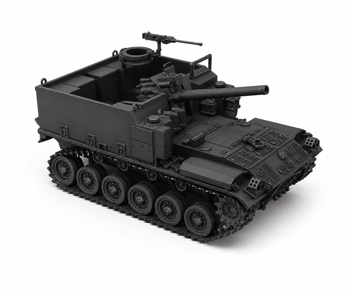 SSMODEL 1/32 1/35 1/48 M44 155mm SPH US+Germany Cold war Tank  MODEL KIT TSS0668 — detail view 3