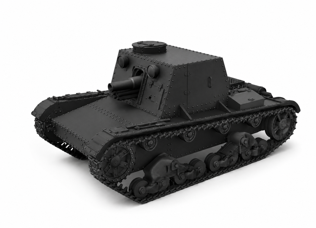 SSMODEL 1/350 SU-1 soviet experimental tank Resin Model Kit TSS3500070