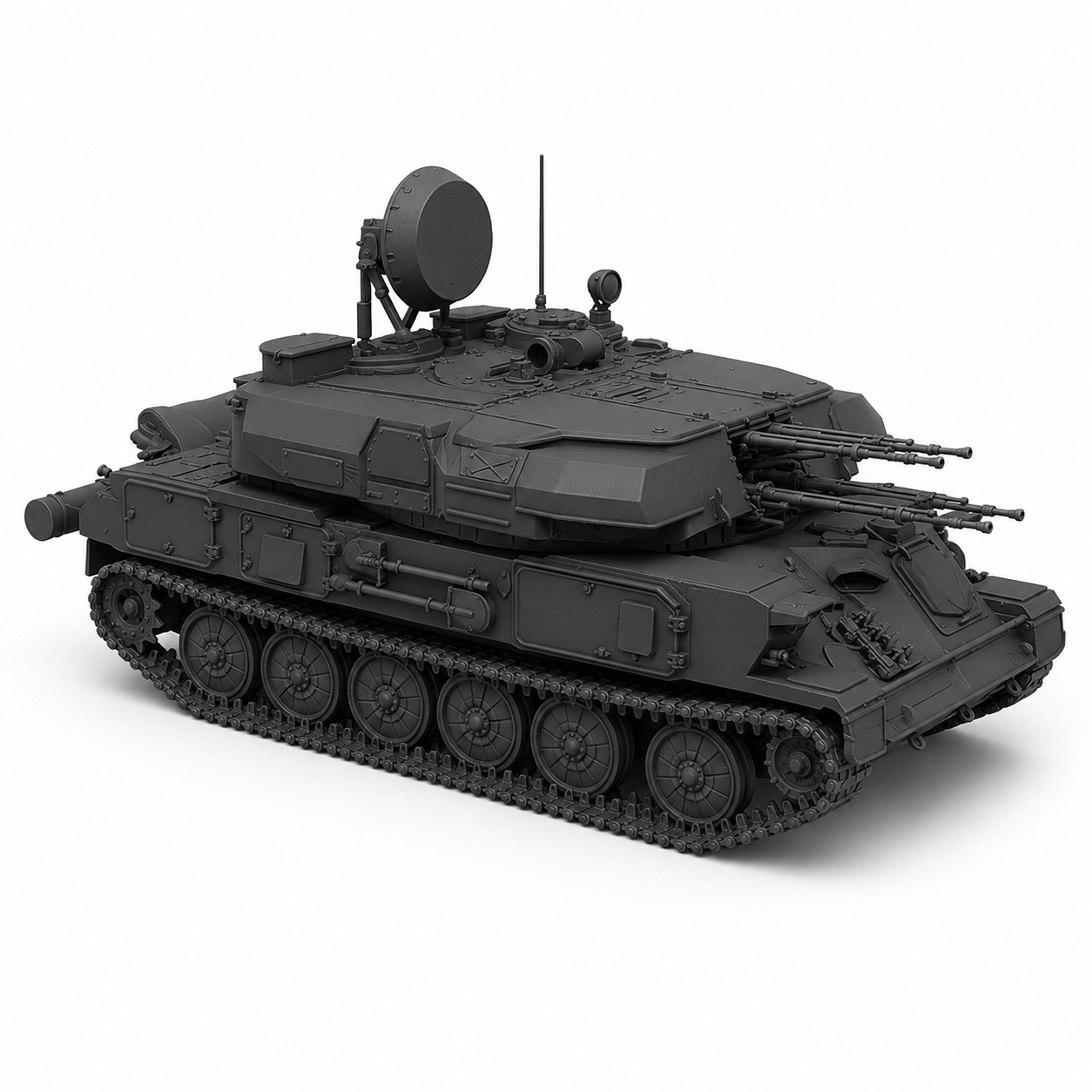 SSMODEL 1/200 ZSU-23-4 Shilka radar option USSR Tank Resin Model Kit TSS2000707 — scale model kit