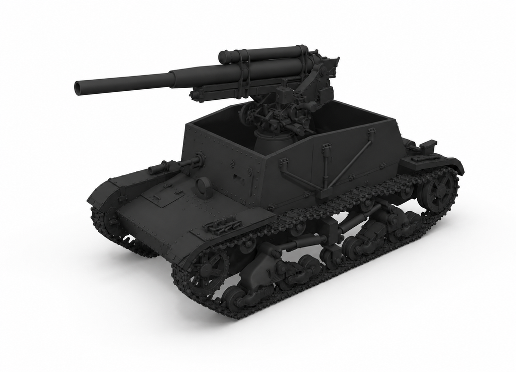 SSMODEL 1/350 SU-6 Soviet self-propelled AA-gun Resin Model Kit TSS3500061