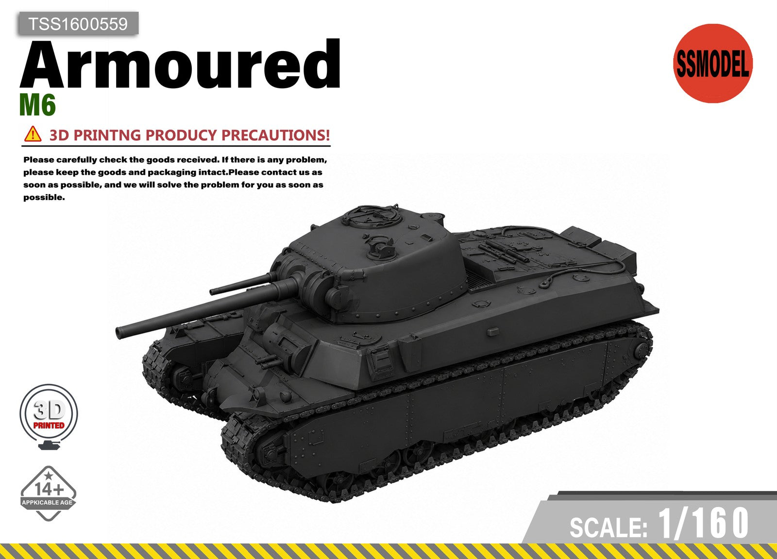 SSMODEL 1/160 M6 Resin Model Kit TSS1600559