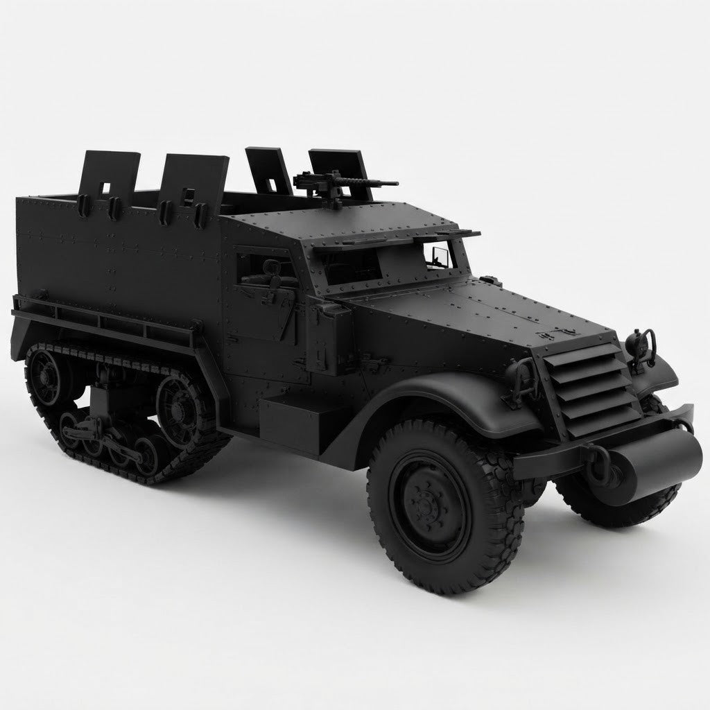 SSMODEL 1/100 Autoprotetto S.37 Italian WWII APC Resin Model Kit TSS1001571 — detail view 2