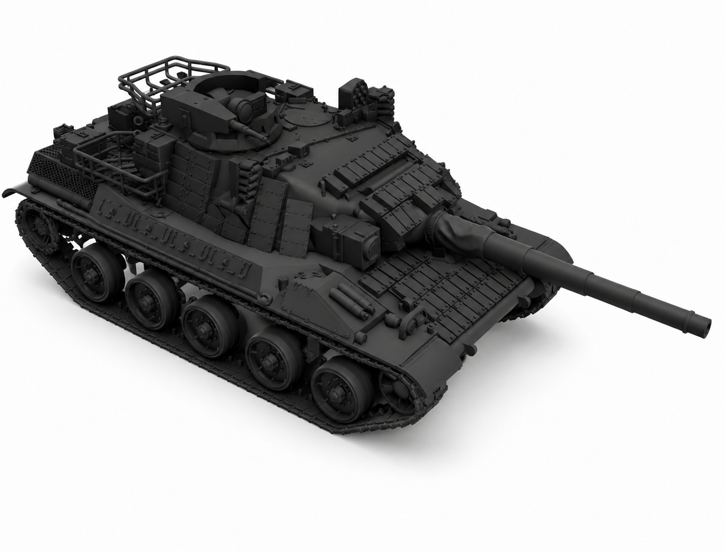 SSMODEL 1/144 AMX-30B2 Brenus Modern AFV Armored Vehicle Scale Kit TSS1440364