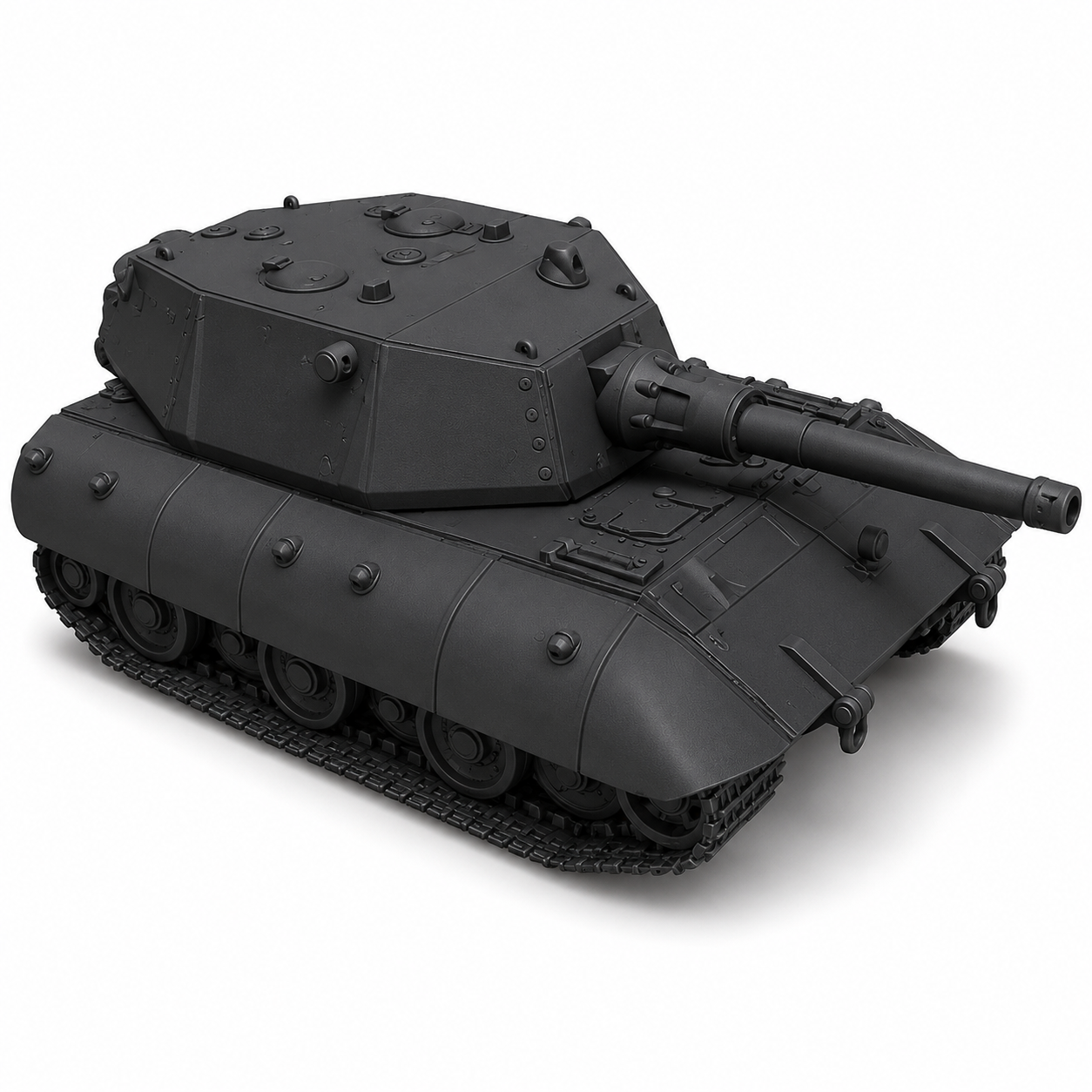 SSMODEL 1/350 E-100 Ausf.B German superheavy Tank Resin MODEL KIT TSS3500463 — detail view 2