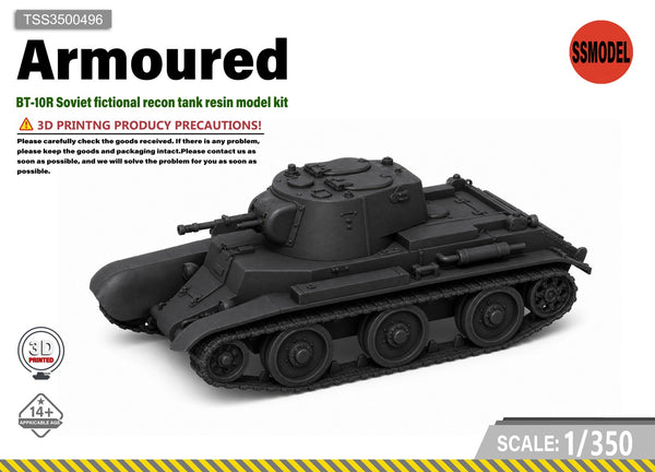 SSMODEL 1/350 BT-10R Soviet fictional recon tank resin model kit TSS3500496
