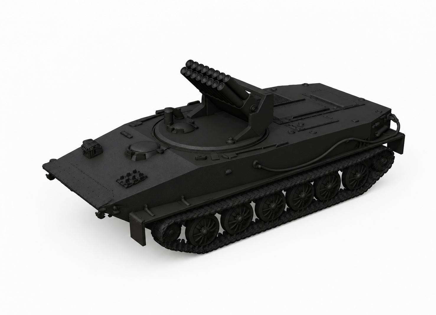 SSMODEL 1/700 Object 280 Soviet experimental rocket tank Model Kit TSS7000293 — detail view 2