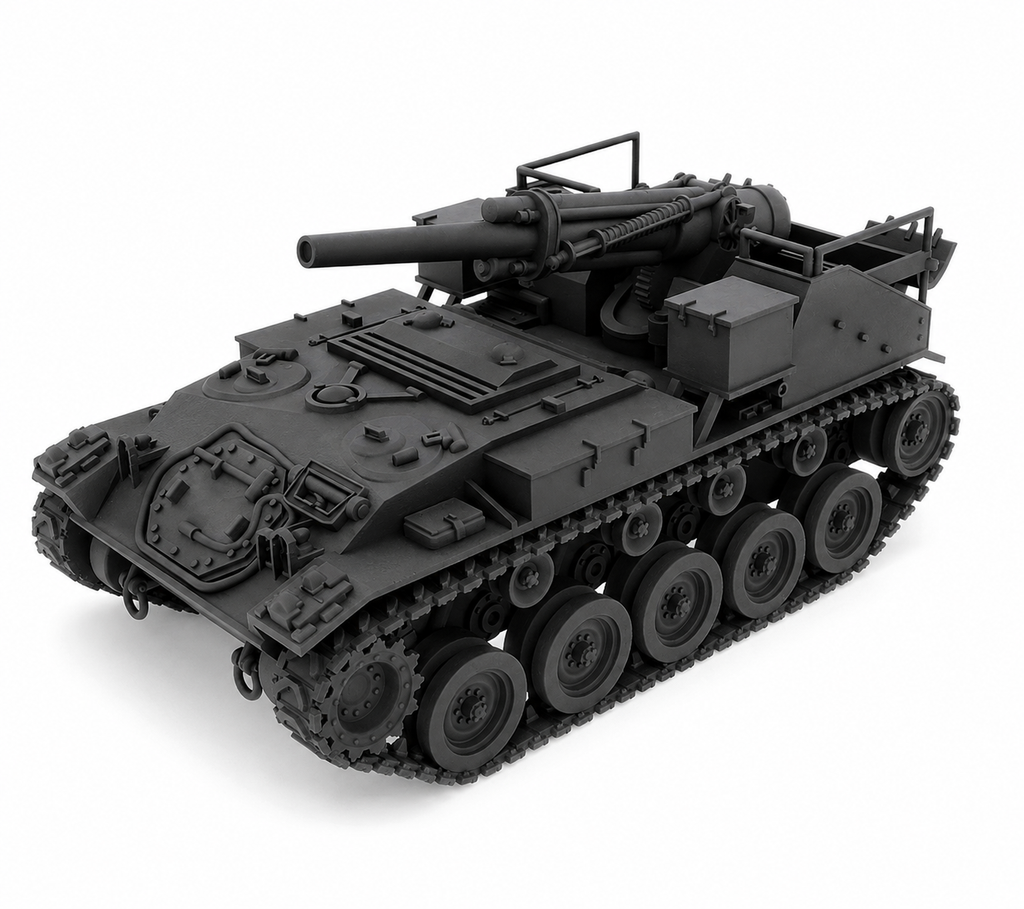 SSMODEL 1/32 1/35 1/48 1/64 M41 155 mm GMC - Gorilla US Tank   MODEL KIT TSS0635