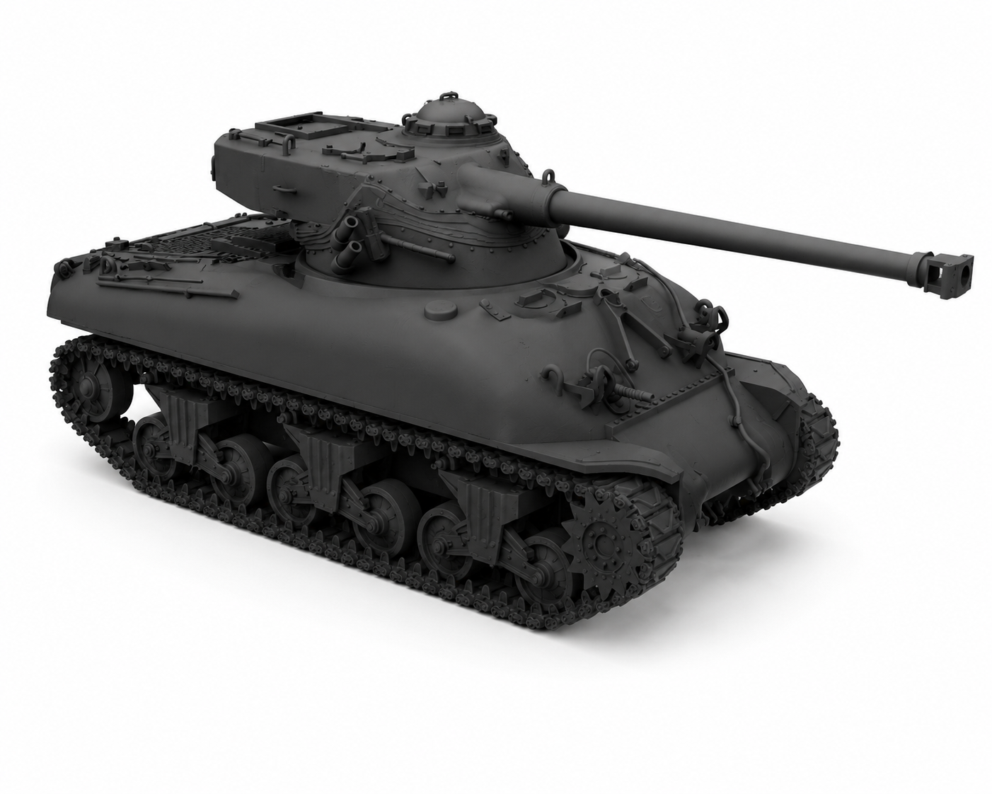 SSMODEL 1/350 M4A1 FL10 French medium tank resin model kit TSS3500356 — detail view 2