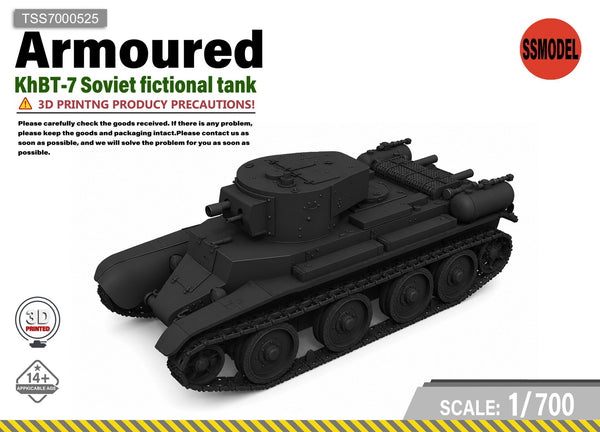 SSMODEL 1/700 KhBT-7 Soviet fictional tank resin model kit TSS7000525