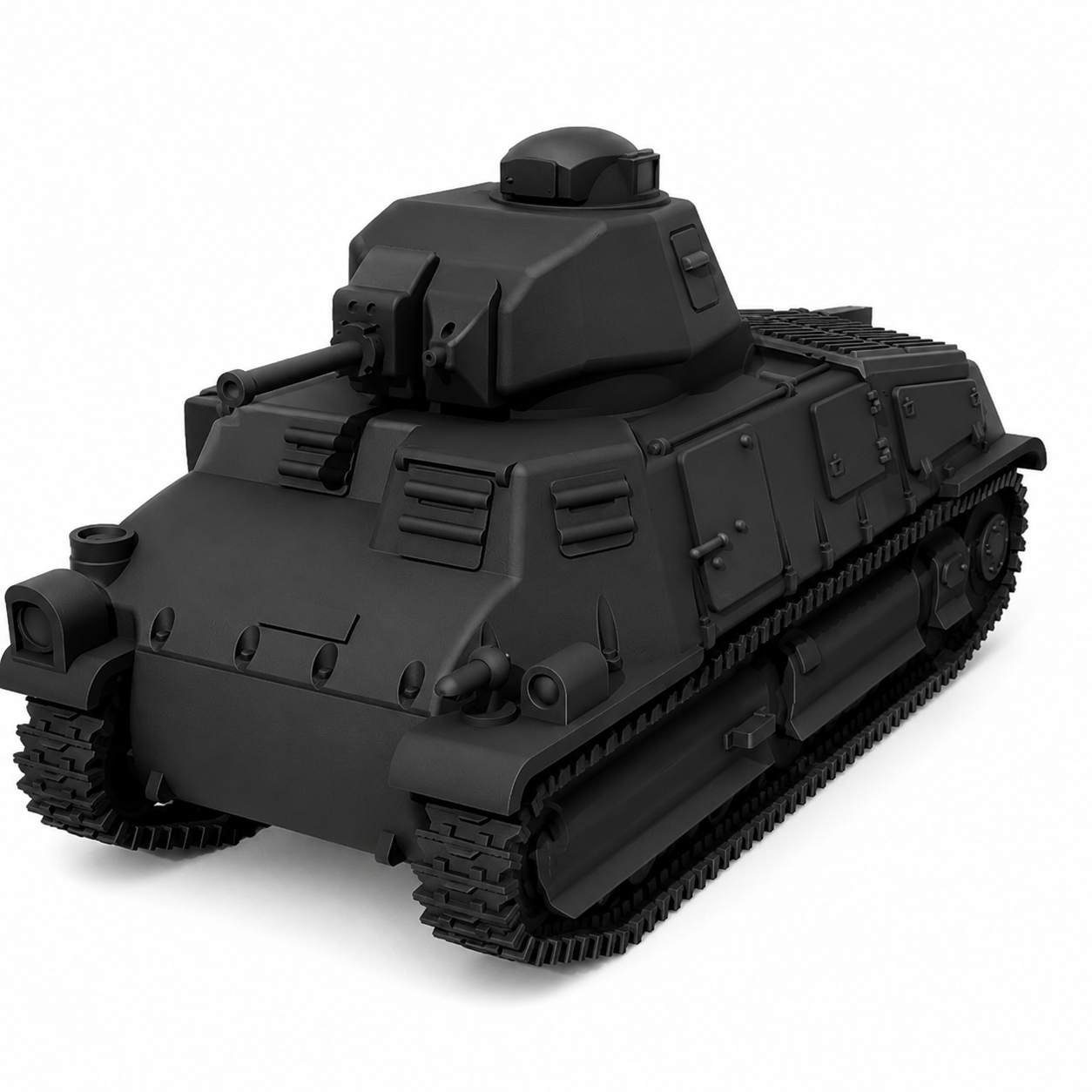 SSMODEL 1/120 Cavalry Tank Somua S-35 France Resin MODEL KIT TSS1200956 — scale model kit