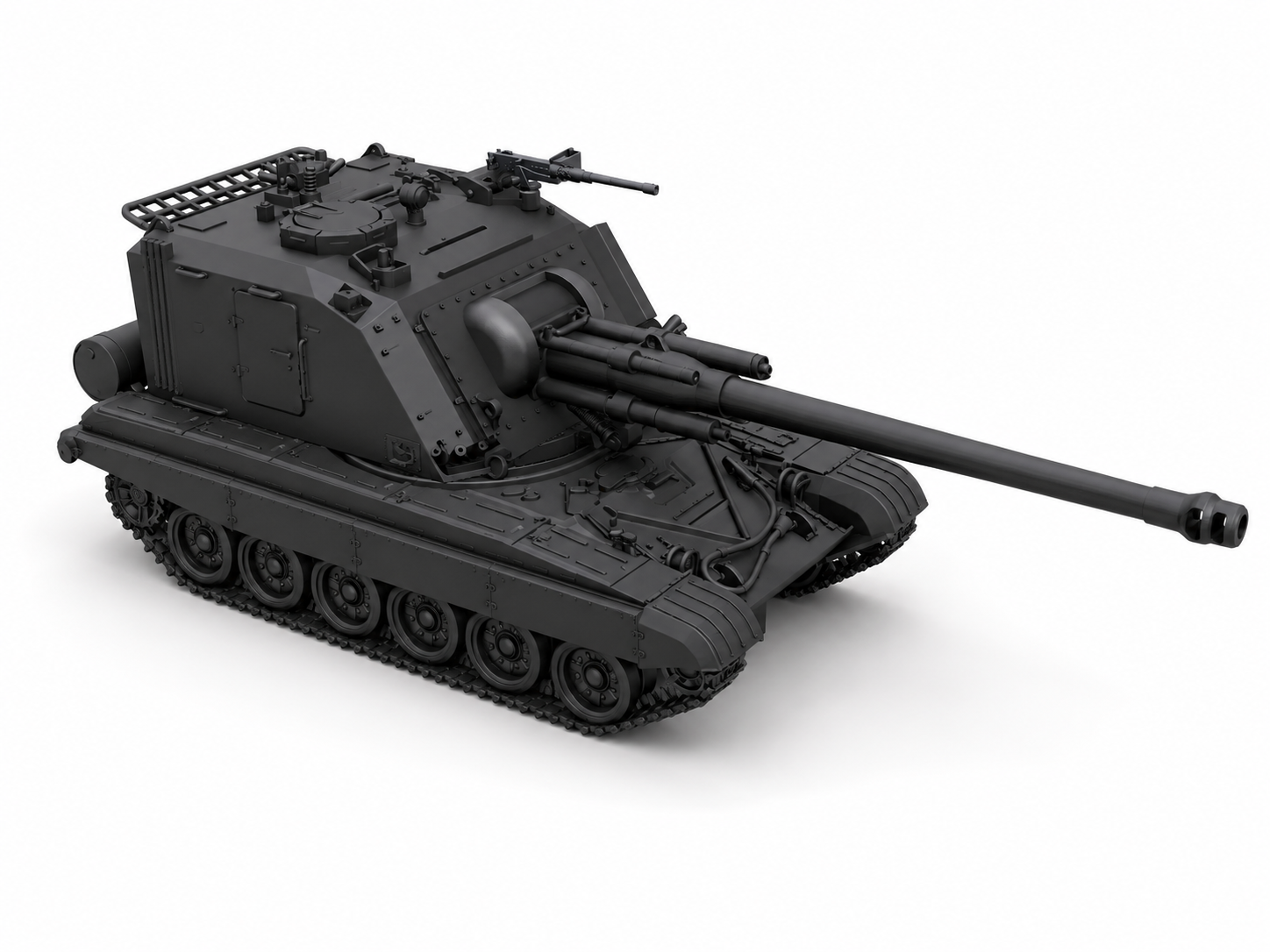 SSMODEL 1/350 T-72 GCT 155 French/Indian Tank Resin Model Kit TSS3500353 — detail view 2