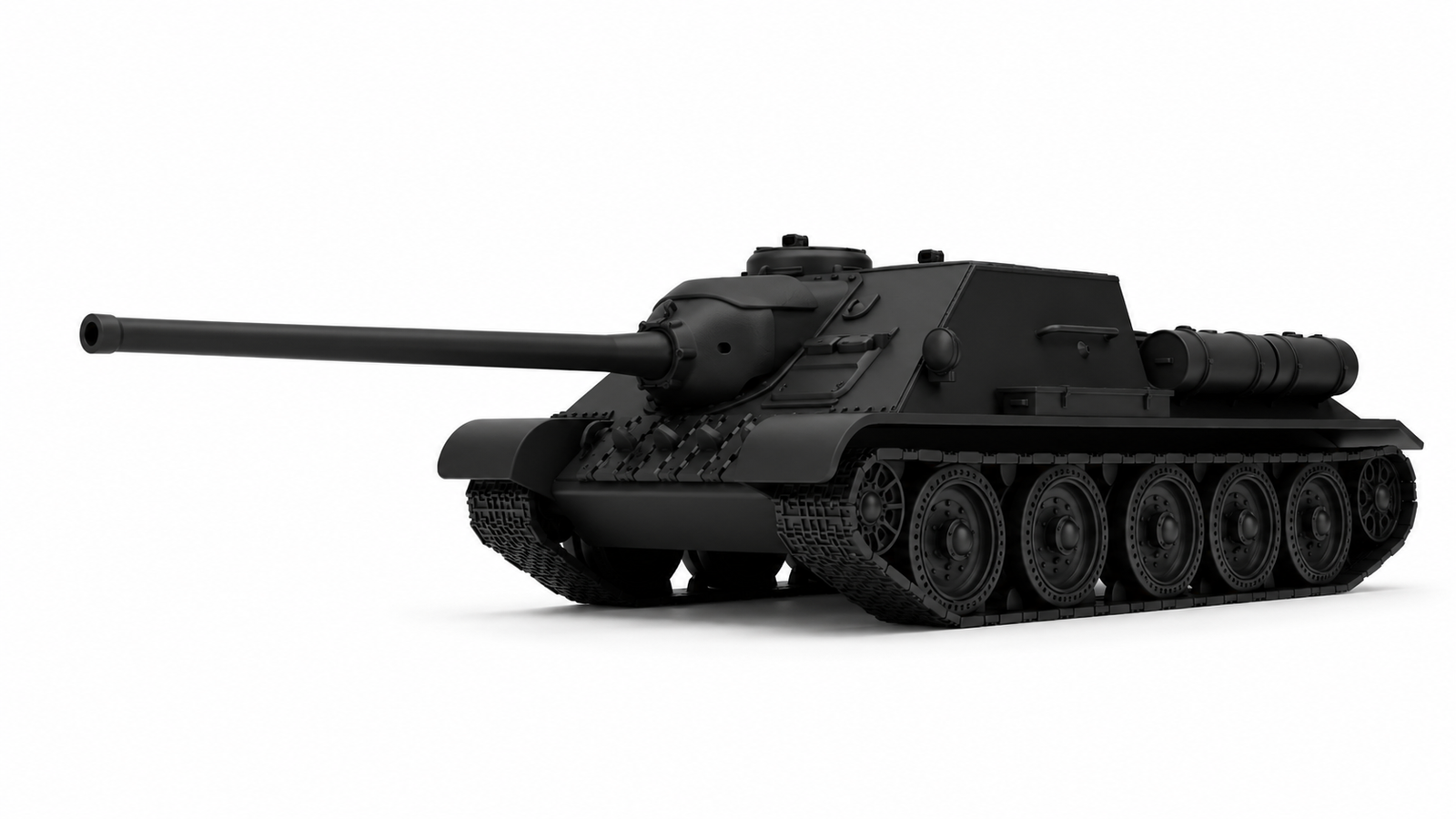 SSMODEL 1/56 SU-100 self-propelled anti-tank gun Resin MODEL KIT TSS0561538 — scale model kit
