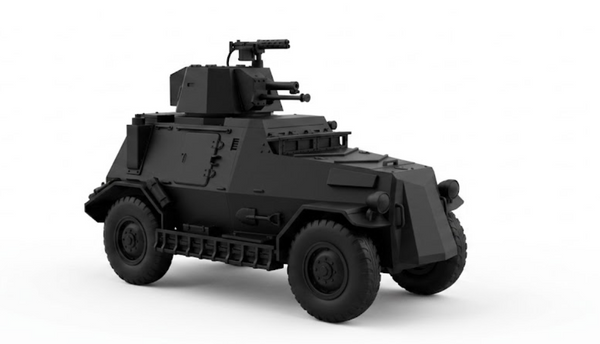 SSMODEL 1/32 1/35 1/48 1/64 WW2 Mk.III Armored Car Resin Model Kit TSS0892