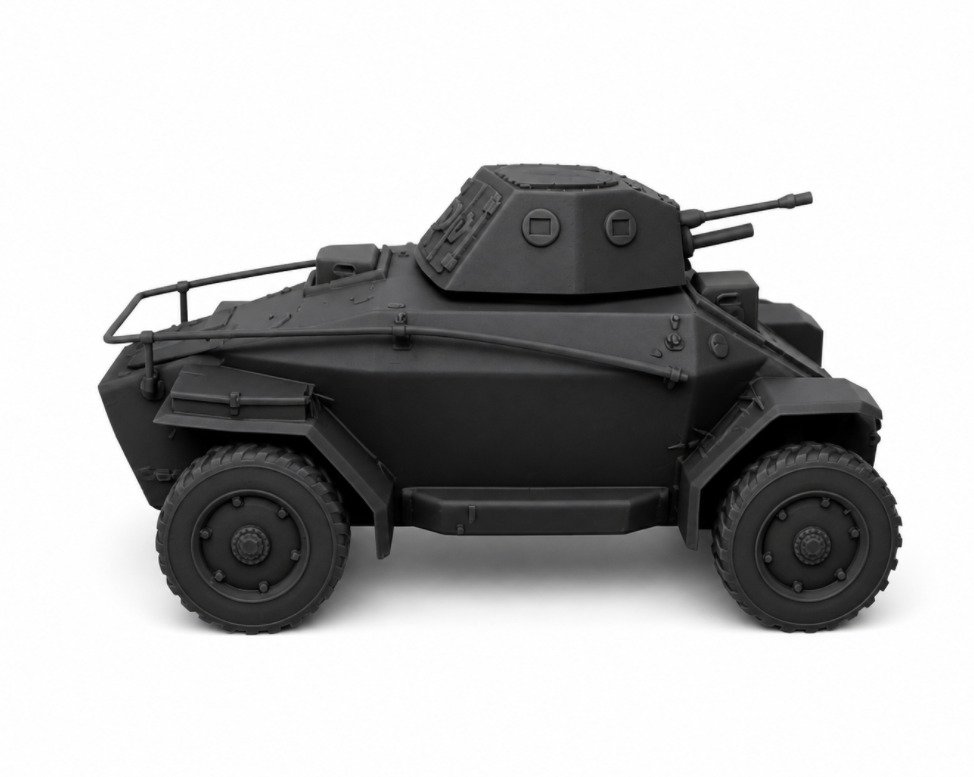 SSMODEL 1/100 Hungarian WW2 17 Vehicles & Tankmen Set Resin Model Kit TSS1000804 — detail view 2
