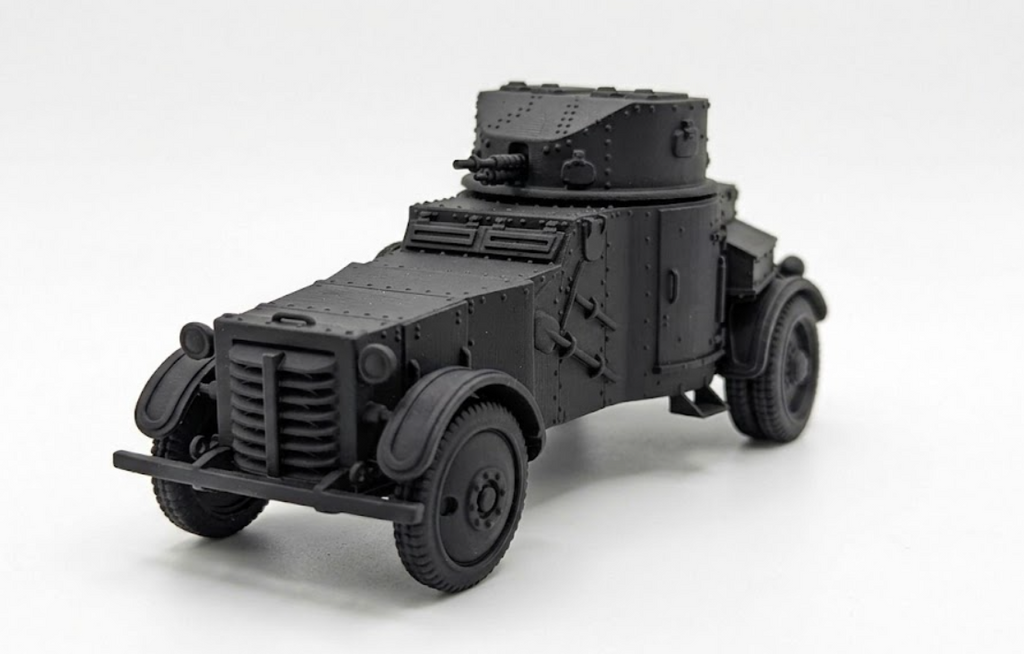 SSMODEL 1/56 WWII French AMD 50 Armoured Car Resin Model Kit TSS0561221