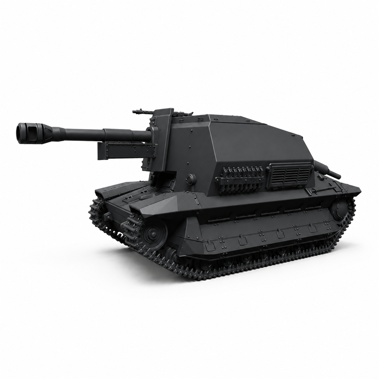 SSMODEL 1/56 10.5cm leFH 16 FCM WWI Tracked Vehicle Resin MODEL KIT TSS0560736 — scale model kit