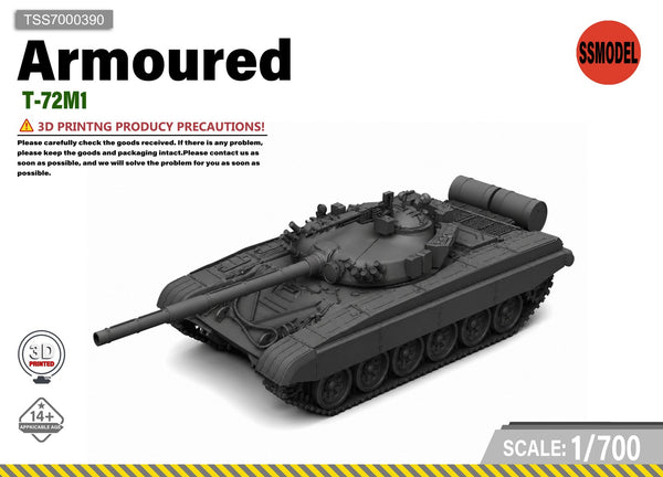 SSMODEL 1/700 T-72M1 Tank Resin Model Kit TSS7000390