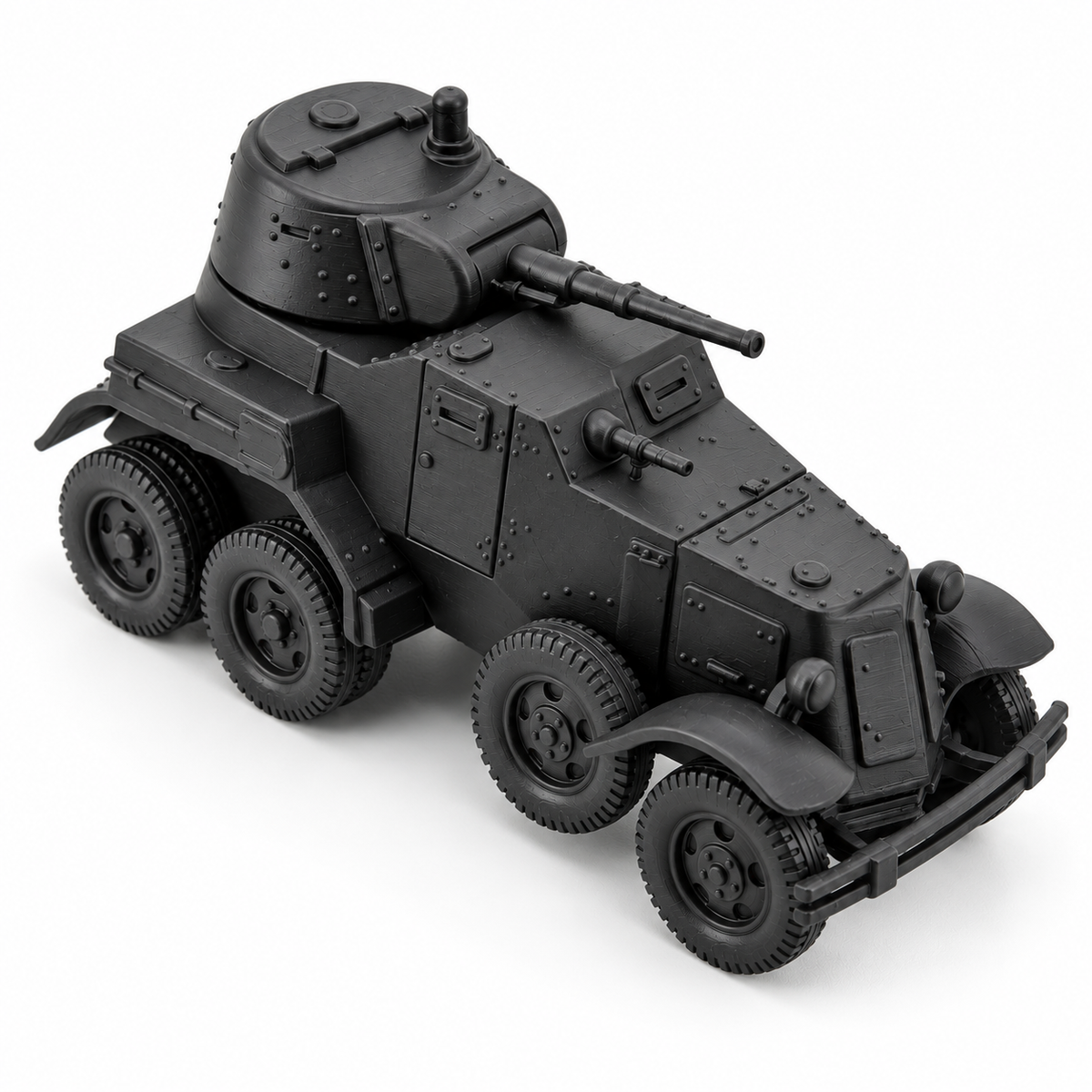 SSMODEL 1/32 1/35 1/48 1/64 WWII BA-10 Armored Car 45mm Resin Model Kit TSS1211 — detail view 4