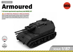 SSMODEL 1/87 T-39 Soviet experimental superheavy tank MODEL KIT TSS0870462