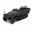 SSMODEL 1/200 Sd.Kfz.251 Ausf.D Zwilling 12cm GrW 42 Resin MODEL KIT TSS2000936