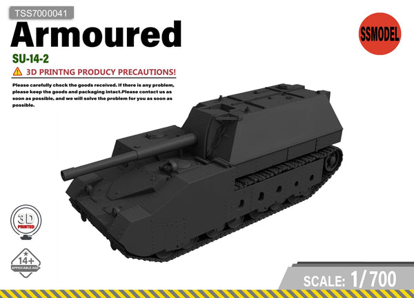 SSMODEL 1/700 SU-14-2 Tank Resin Model Kit TSS7000041