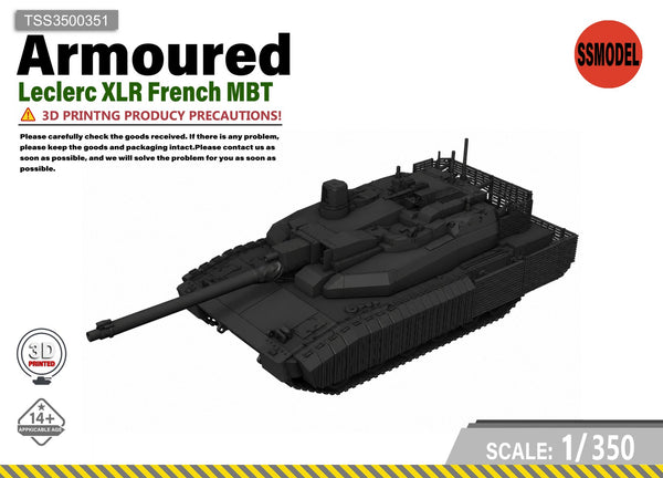 SSMODEL 1/350 Leclerc XLR French MBT Tank Resin Model Kit TSS3500351