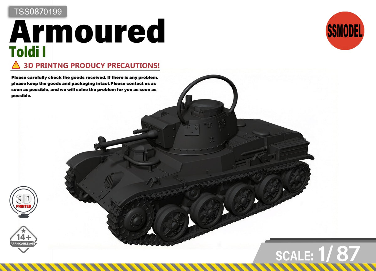 SSMODEL 1/87 Toldi I tank Resin Model Kit TSS0870199