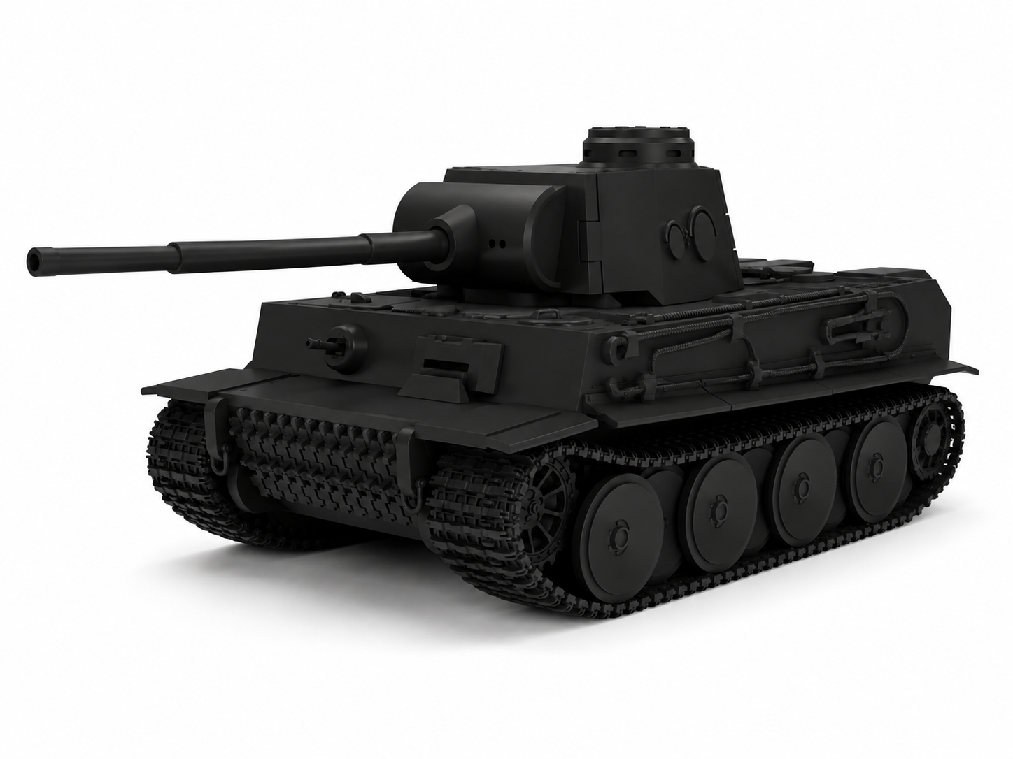 SSMODEL 1/200 Tiger I - VK45.01H2 with 7.5cm KwK L70 Resin MODEL KIT TSS2000985 — scale model kit