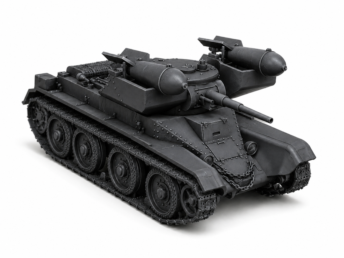 SSMODEL 1/76 RBT-5 Soviet light missile tank Resin Model Kit TSS0760151 — detail view 2