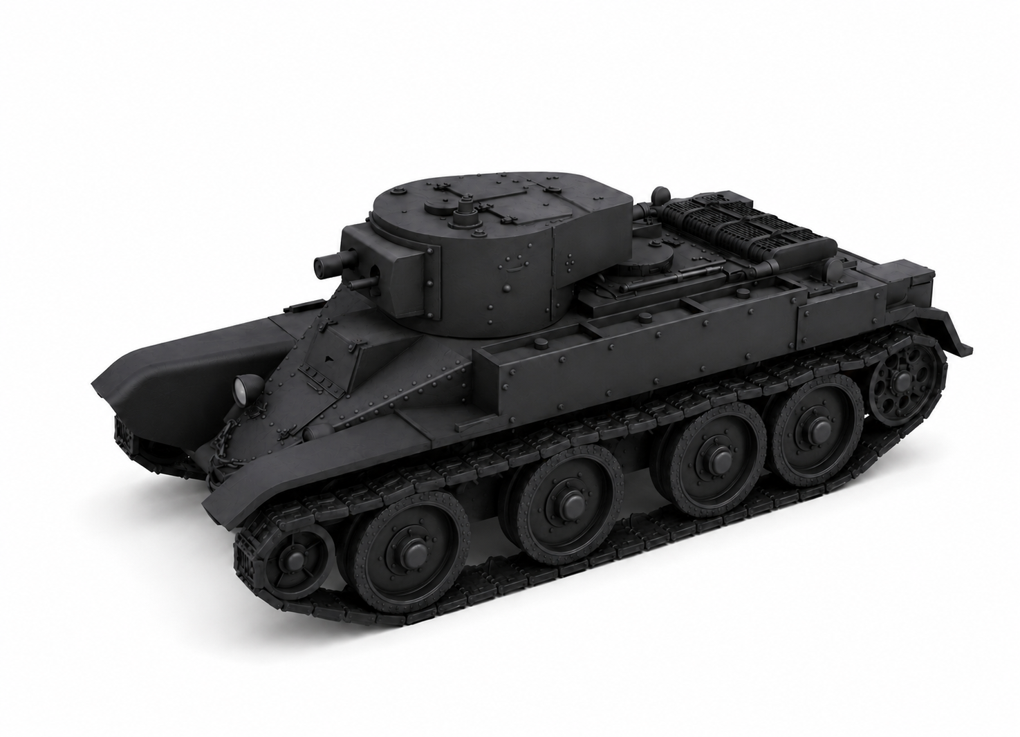 SSMODEL 1/700 KhBT-5 Soviet fictional flamethrower tank Model Kit TSS7000100 — detail view 2