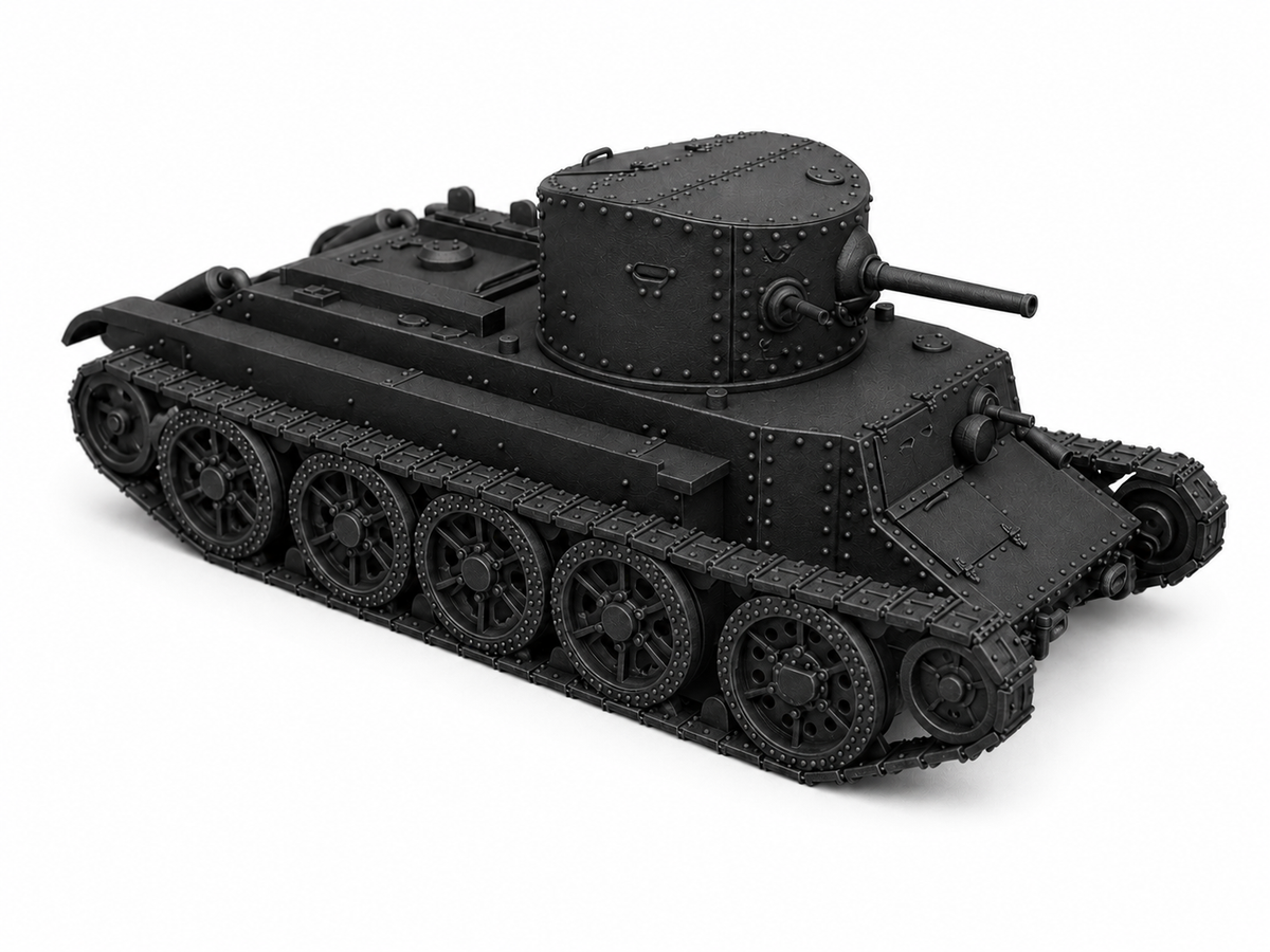 SSMODEL 1/220 BT-2 N.M. Toskin Soviet medium tank Resin Model Kit TSS2200096 — detail view 2