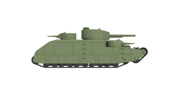 SSMODEL 1/350 T-39 Soviet experimental superheavy tank ResinModel Kit TSS3500009