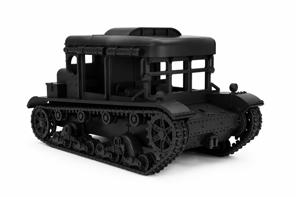 SSMODEL 1/100 C7P artillery tractor Poland Resin MODEL KIT TSS1001463 — scale model kit