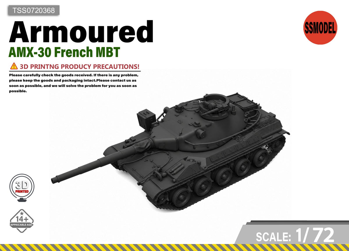SSMODEL 1/72 AMX-30 French MBT Tank Resin Model Kit TSS0720368