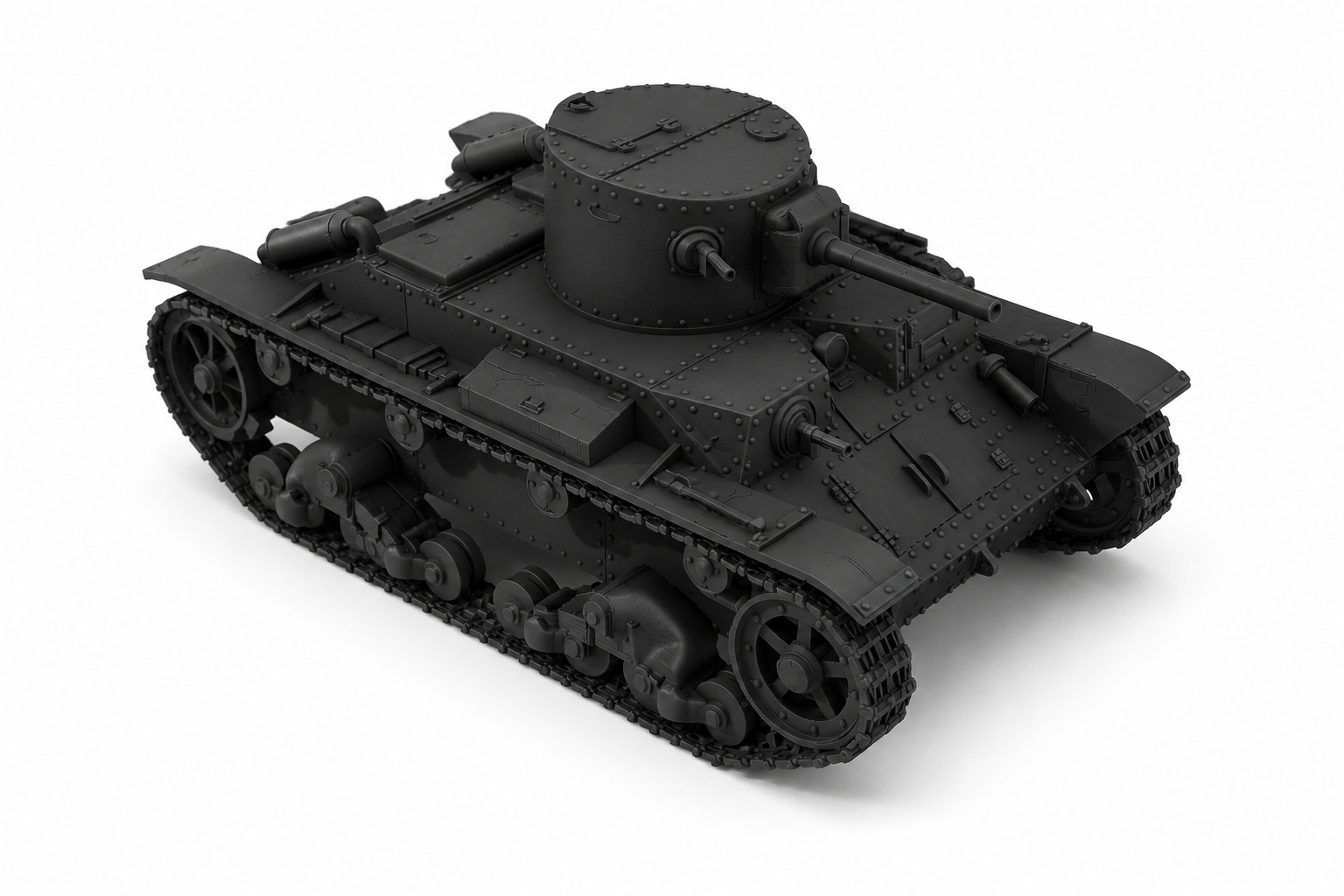 SSMODEL 1/700 T-19M Soviet Interwar Light Tank Resin Model Kit TSS7000492 — detail view 2