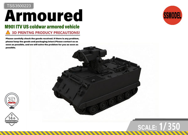 SSMODEL 1/350 M901 ITV US Cold War Vehicle Tank Resin MODEL KIT TSS3500223