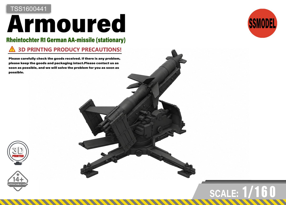 SSMODEL 1/160 Rheintochter R1 German AA-missile Resin MODEL KIT TSS1600441