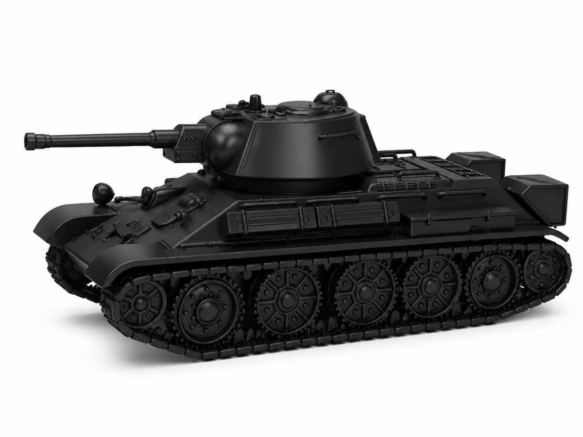 SSMODEL 1/220 T-34/76 model 1943 USSR Tank Resin MODEL KIT TSS2200972 — scale model kit