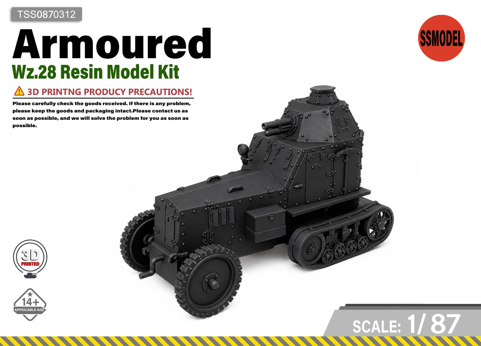 SSMODEL 1/87 Wz.28 Resin Model Kit TSS0870312