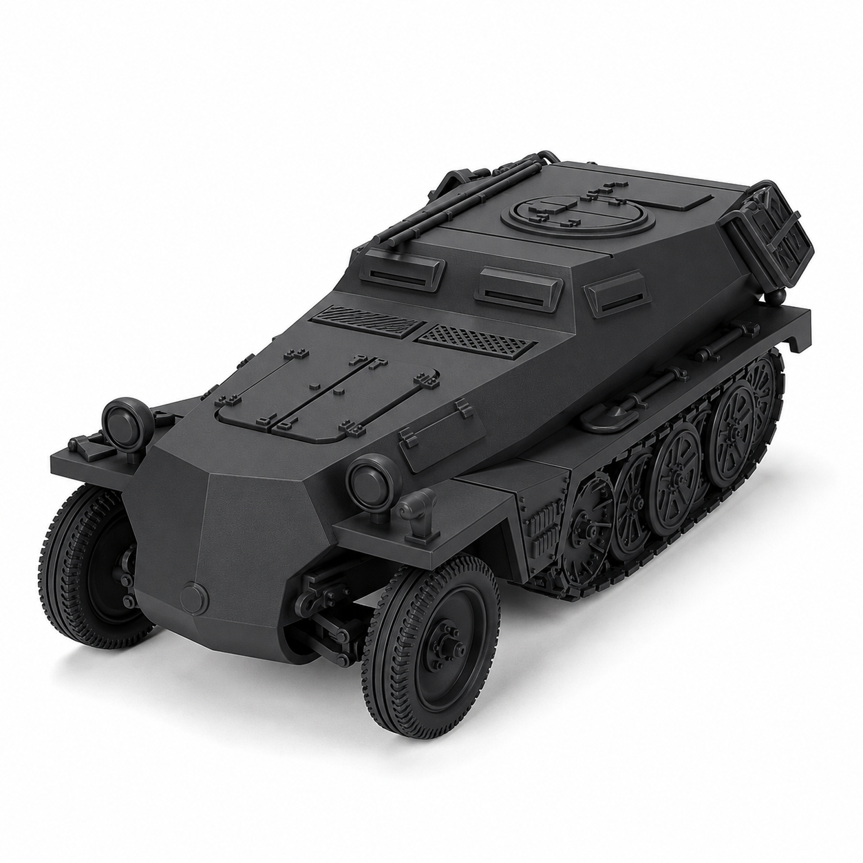 SSMODEL 1/56 Sd.Kfz.253 Observation Vehicle Resin MODEL KIT TSS0560939 — scale model kit