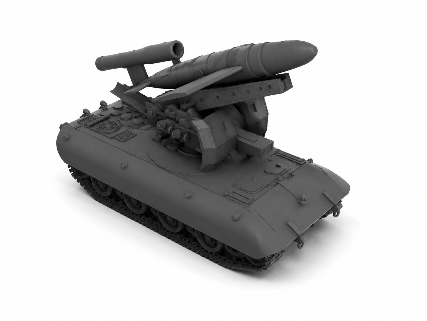 SSMODEL 1/700 V-1 auf E-100 German missile launcher resin model kit TSS7000335 — detail view 2