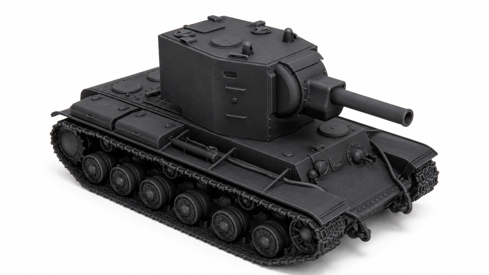 SSMODEL 1/350 KV-2 Soviet heavy tank resin model kit TSS3500137 — detail view 2
