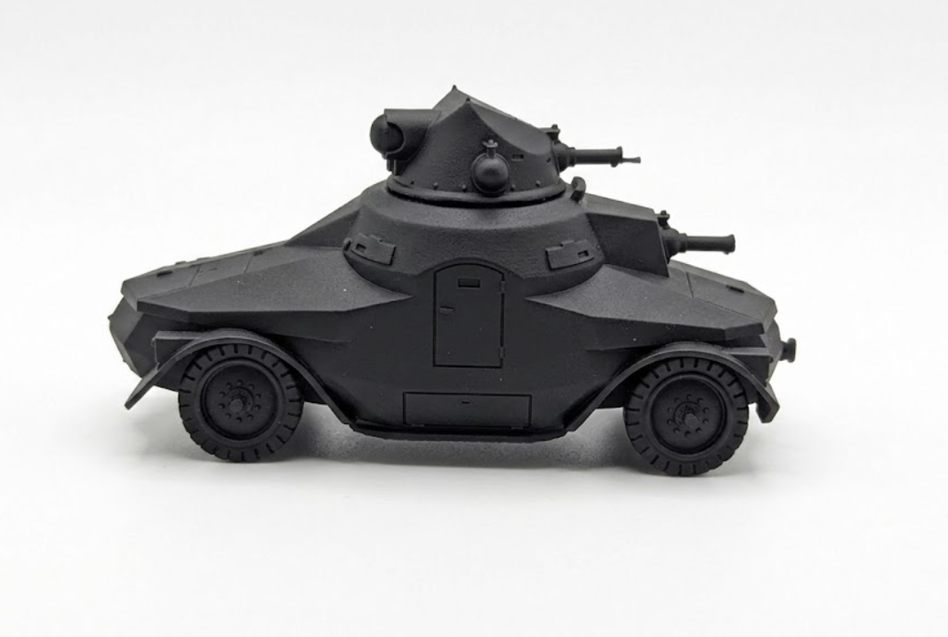 SSMODEL 1/56 WWII Czech PA-III OA vz.27 Armored Car Resin Model Kit TSS0561214 — detail view 2