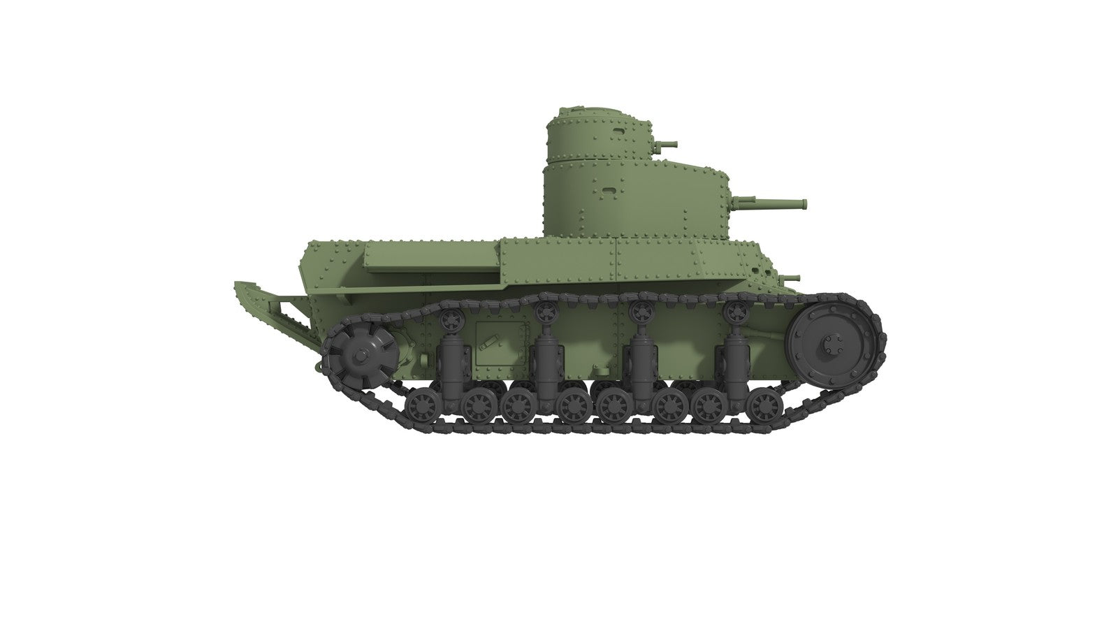 SSMODEL 1/350 T-24 Soviet Interwar Medium Tank Resin MODEL KIT TSS3500007 — detail view 5