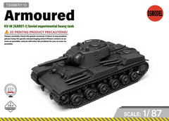 SSMODEL 1/87 KV-1K (KARST-1)Soviet experimental tank resin model kit TSS0870110